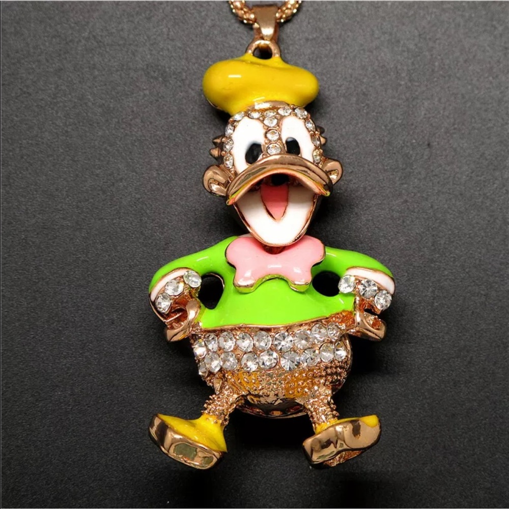 New Betsey Johnson Donald Duck Sailor Necklace - Picture 4 of 5